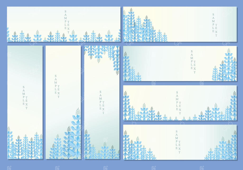 وکتور بنر بلو بانت