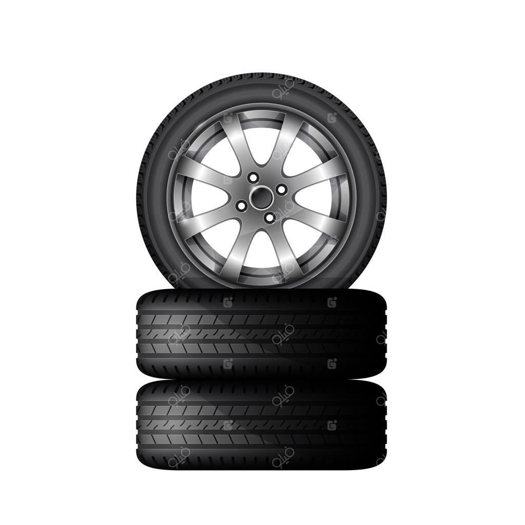 پوستر تبلیغاتی فروش و نصب تایر و رینگ‌های آلیاژی ماشین