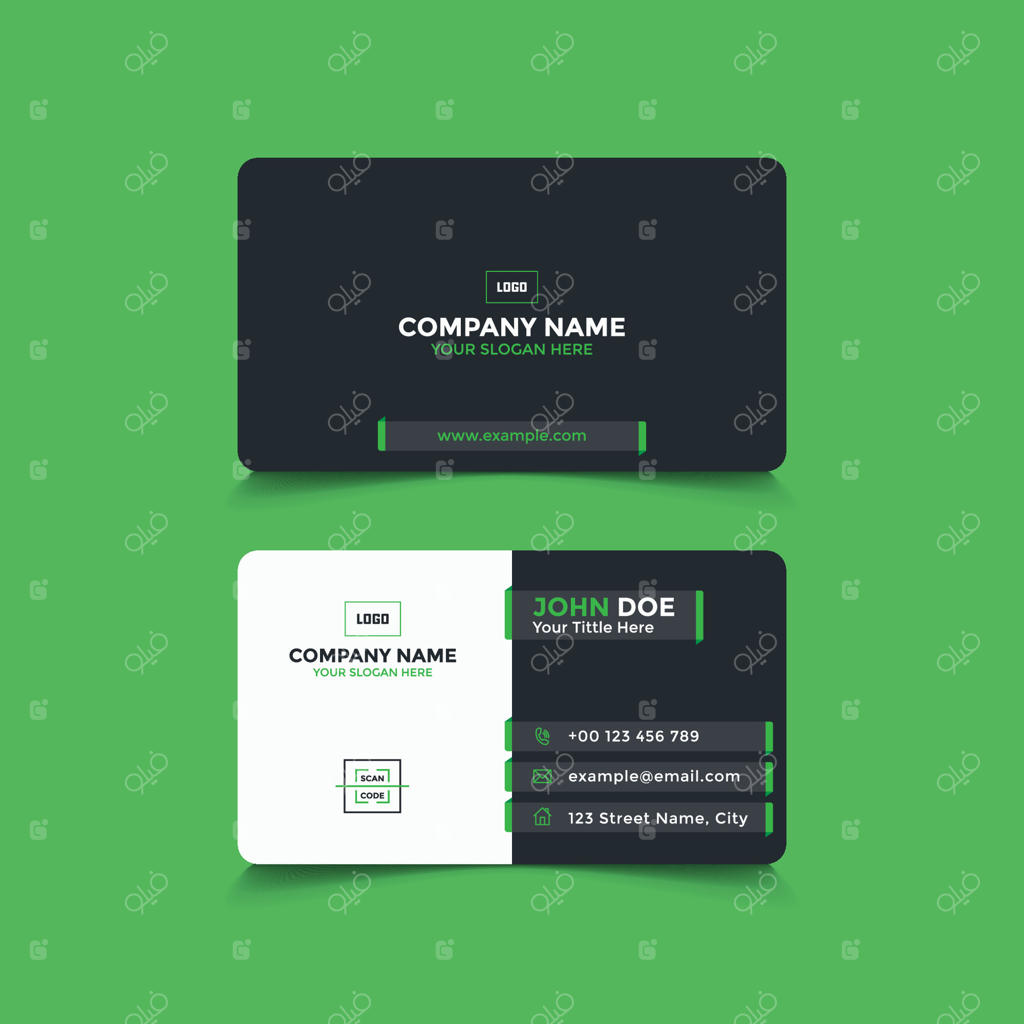 قالب طراحی کارت ویزیت مدرن و مینیمال