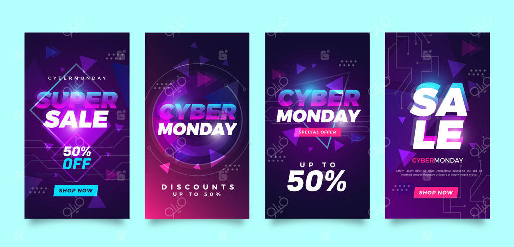 مجموعه استوری‌های اینستاگرام برای سایبر ماندی