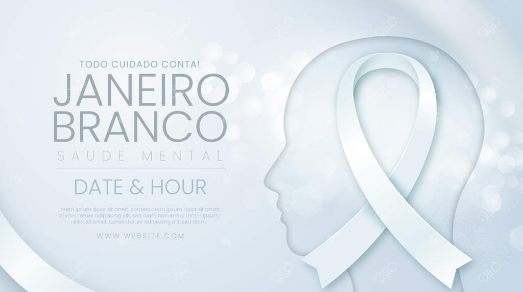 بنر افقی واقع‌گرایانه ژانویه سفید