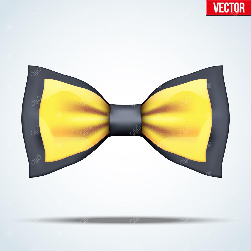 پاپیون واقع‌گرایانه مشکی و طلایی