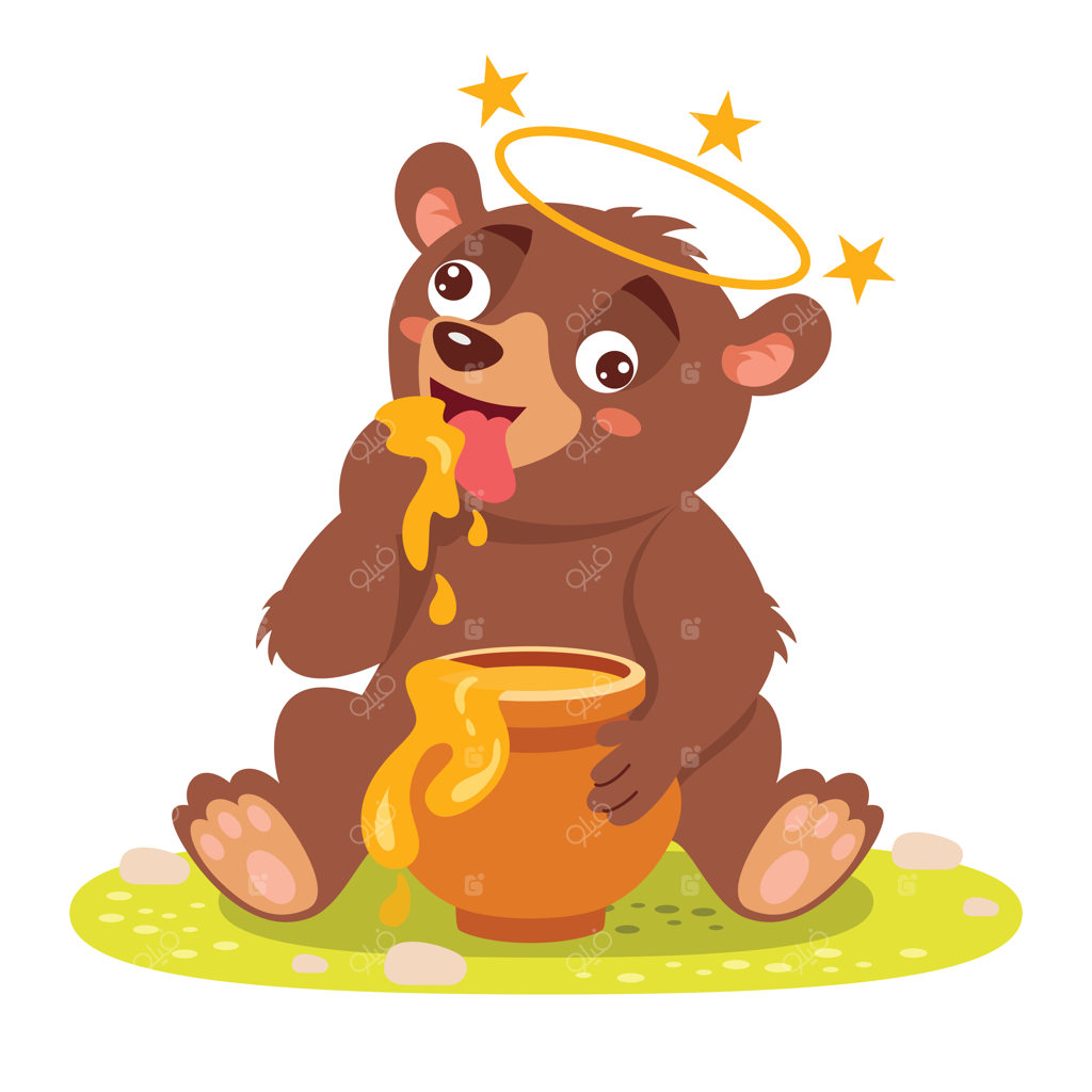 تصویرسازی کارتونی خرس