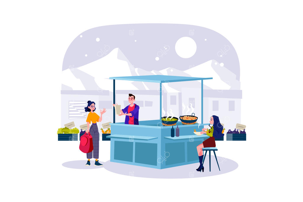 مردم از غذاهای محلی لذت می‌برند و فرهنگ بومی را کشف می‌کنند