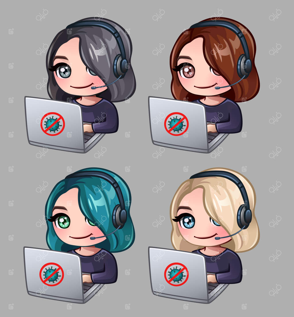 زنان با هدفون و لپ‌تاپ در خانه کار می‌کنند