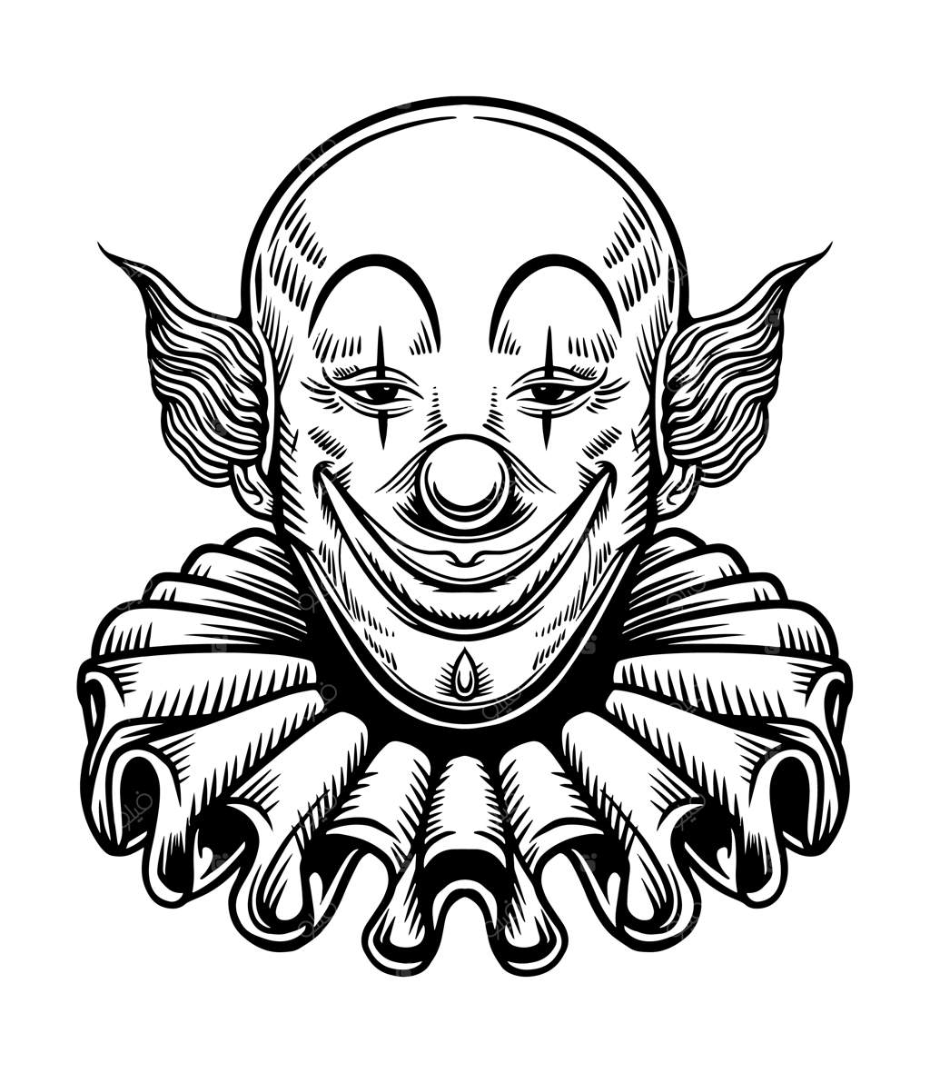 تصویر وکتور دلقک چیکانو لبخند زننده