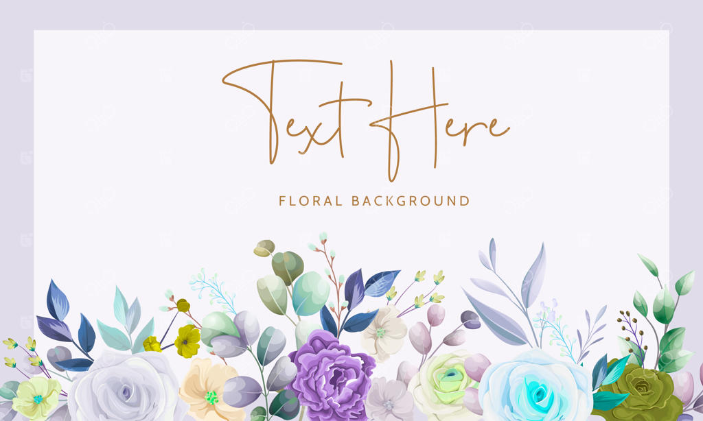 پس‌زمینه گل‌های رز دست‌کشیده زیبا