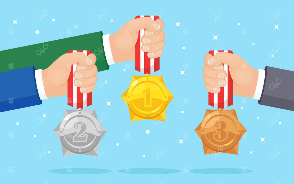 مجموعه‌ مدال‌های ستاره‌دار برای مقام اول در دست