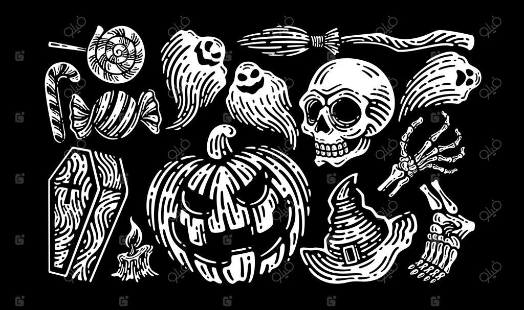 عناصر هالووین برای جشن و تزئینات