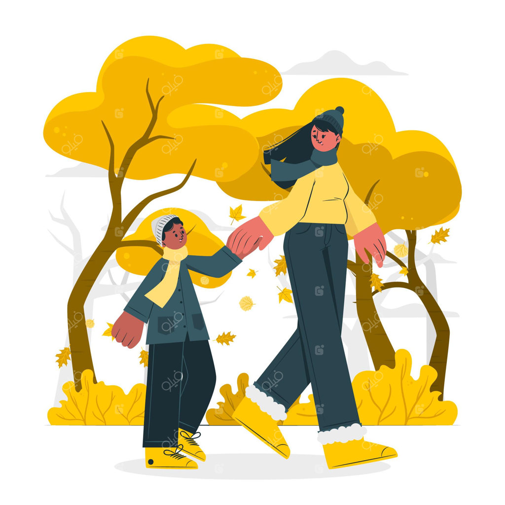 تصویرسازی مفهومی فرارسیدن پاییز