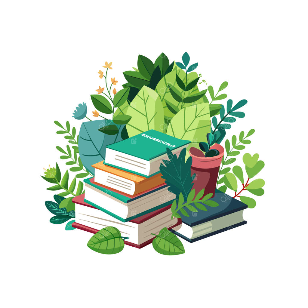 مفهوم تصویرسازی وکتور از چیدمان کتاب‌ها