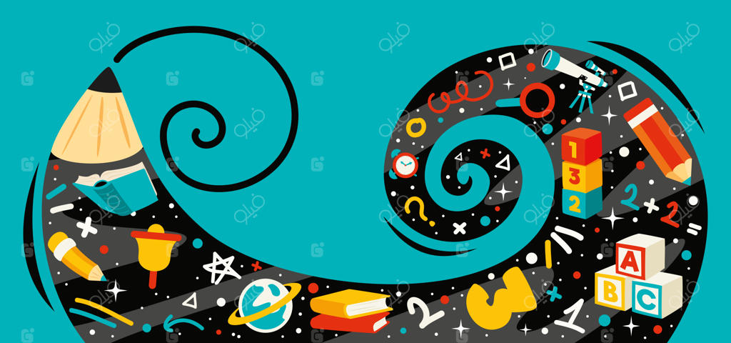 مفهوم آموزش با شخصیت کارتونی