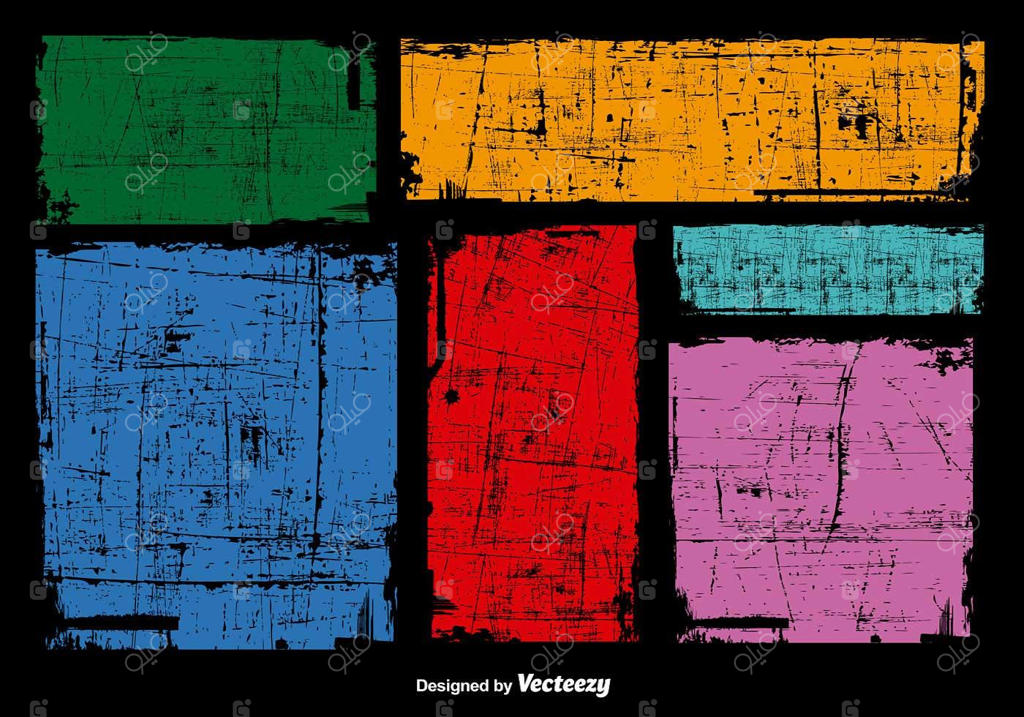 بنرهای رنگارنگ به سبک گرانج