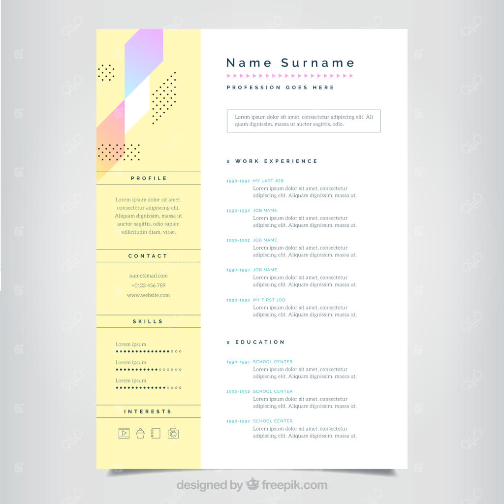 قالب برنامه درسی مینیمالیستی با طراحی رنگارنگ