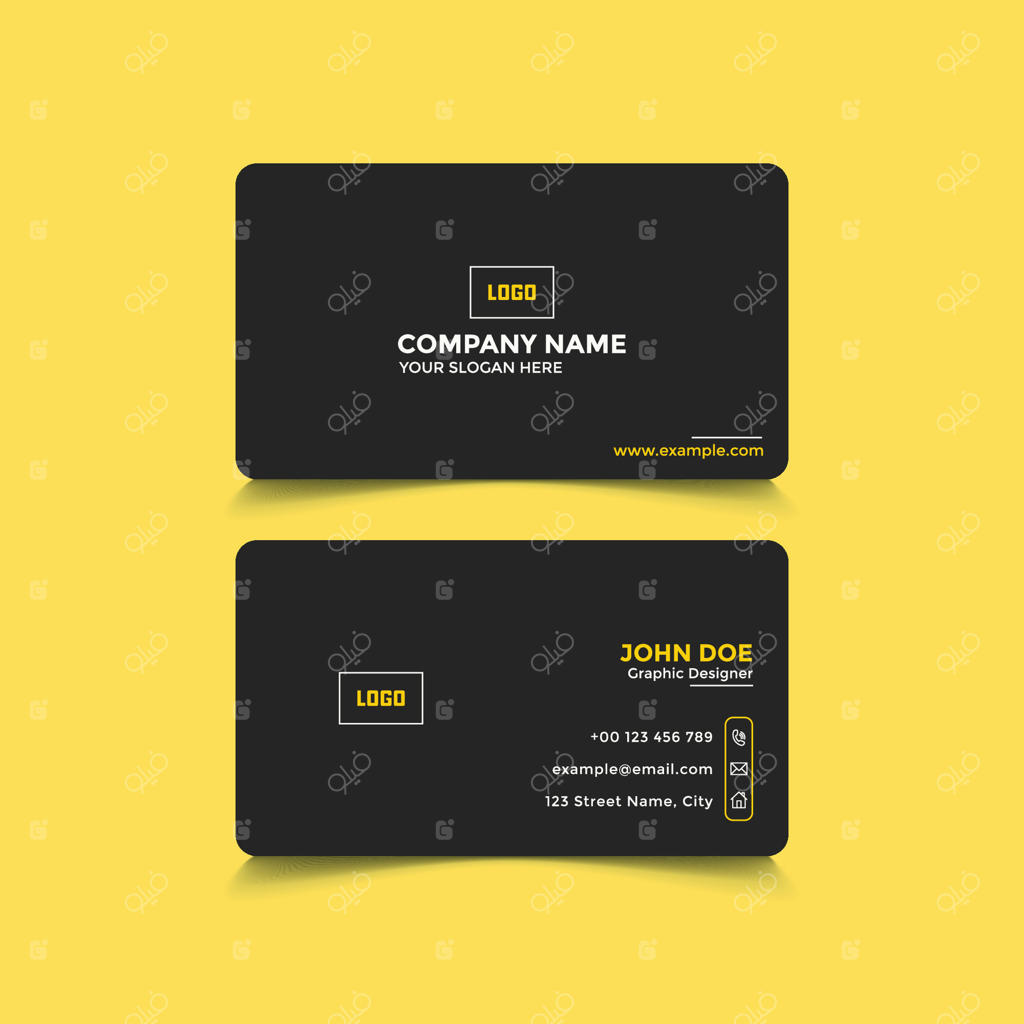 الگوی طراحی ساده کارت ویزیت