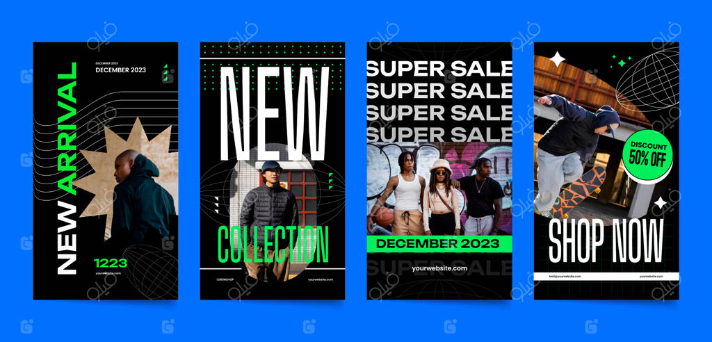 قالب اینستاگرام با سبک شهری