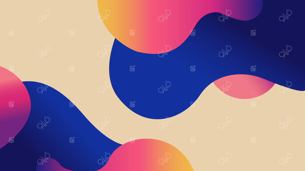 اشکال انتزاعی سیال با رنگ‌های گرادینت