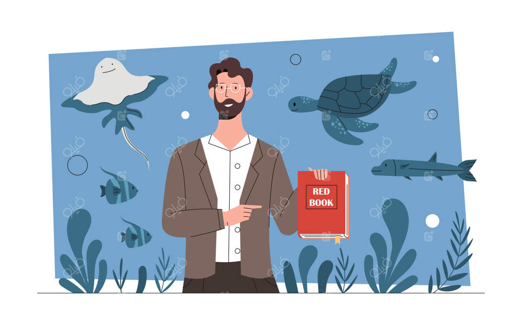 مفهوم دانشمند حیات دریایی