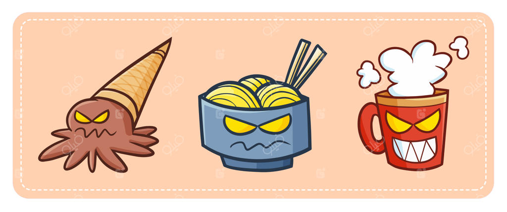 بستنی، نودل و فنجان سم ترسناک و بامزه برای شبی وحشتناک در هالووین آماده‌اند