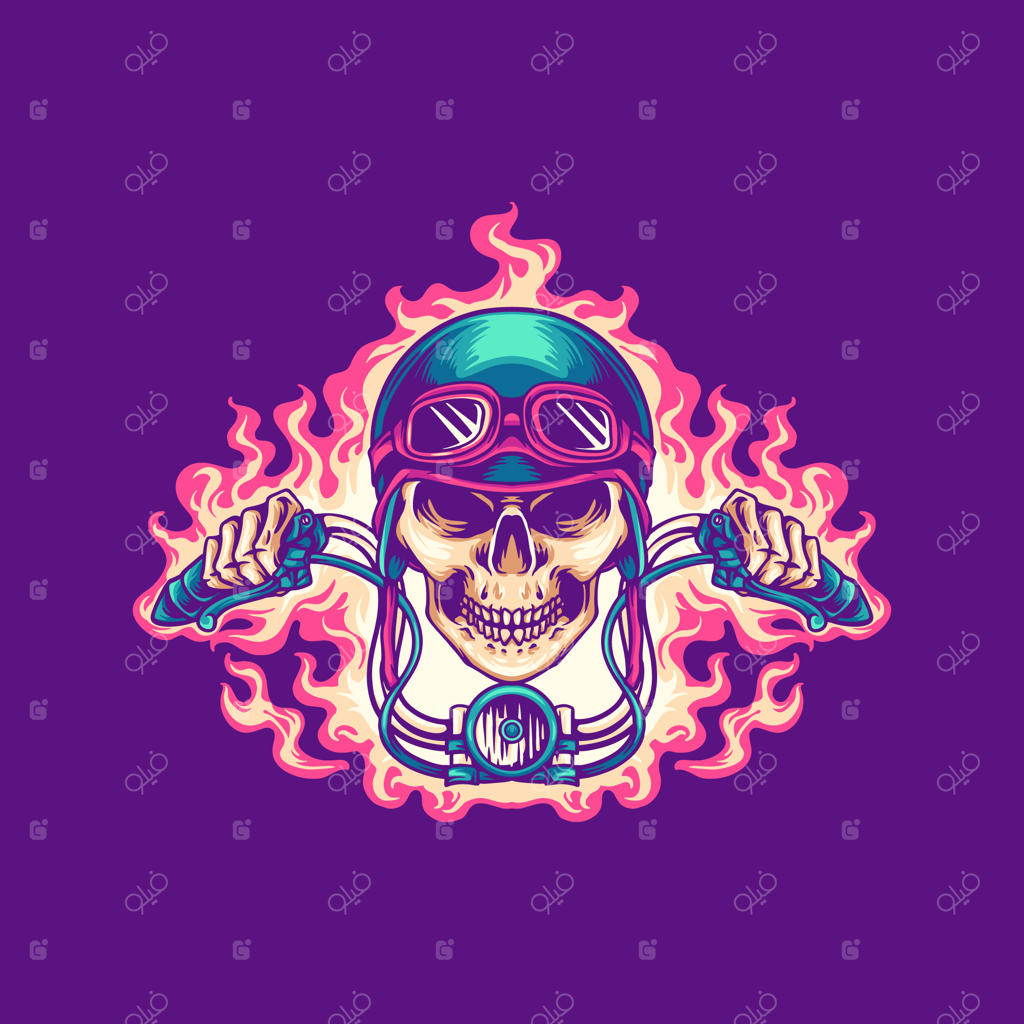 تصویرسازی سوارکار جمجمه