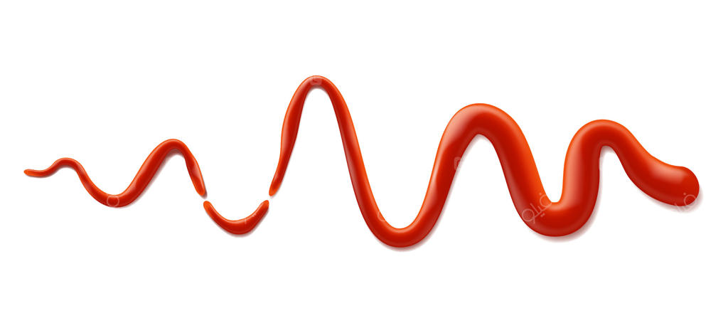 لکه کچاپ تنها، پاشیده شدن سس قرمز گوجه‌فرنگی