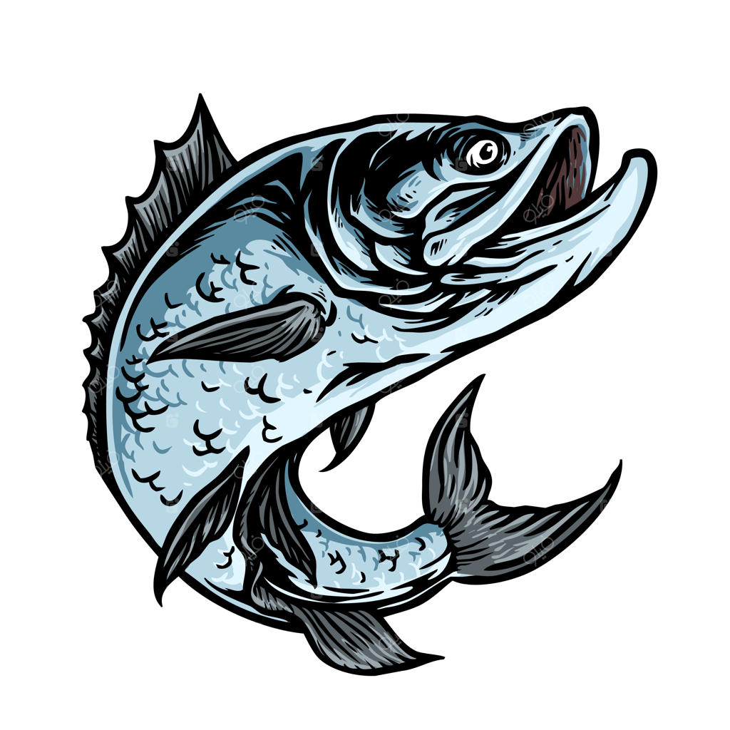 ماهی شکارچی به عنوان نماد باشگاه ماهیگیری