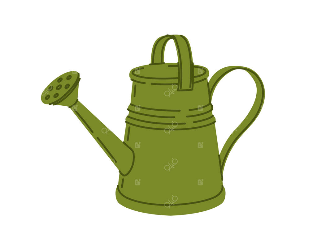 آبپاش فلزی سبز، ابزار کشاورز و باغبان