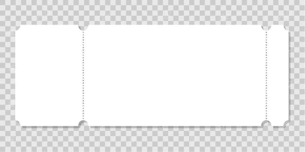 طرح بلیط کاغذی خالی برای ورود به رویداد، کنسرت، فیلم، موزه، جشنواره، تئاتر و نمایشگاه