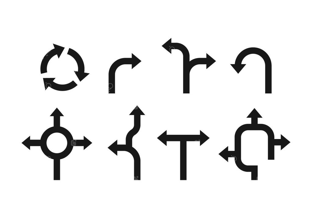نمونه‌های برداری علائم جاده‌ای رایگان