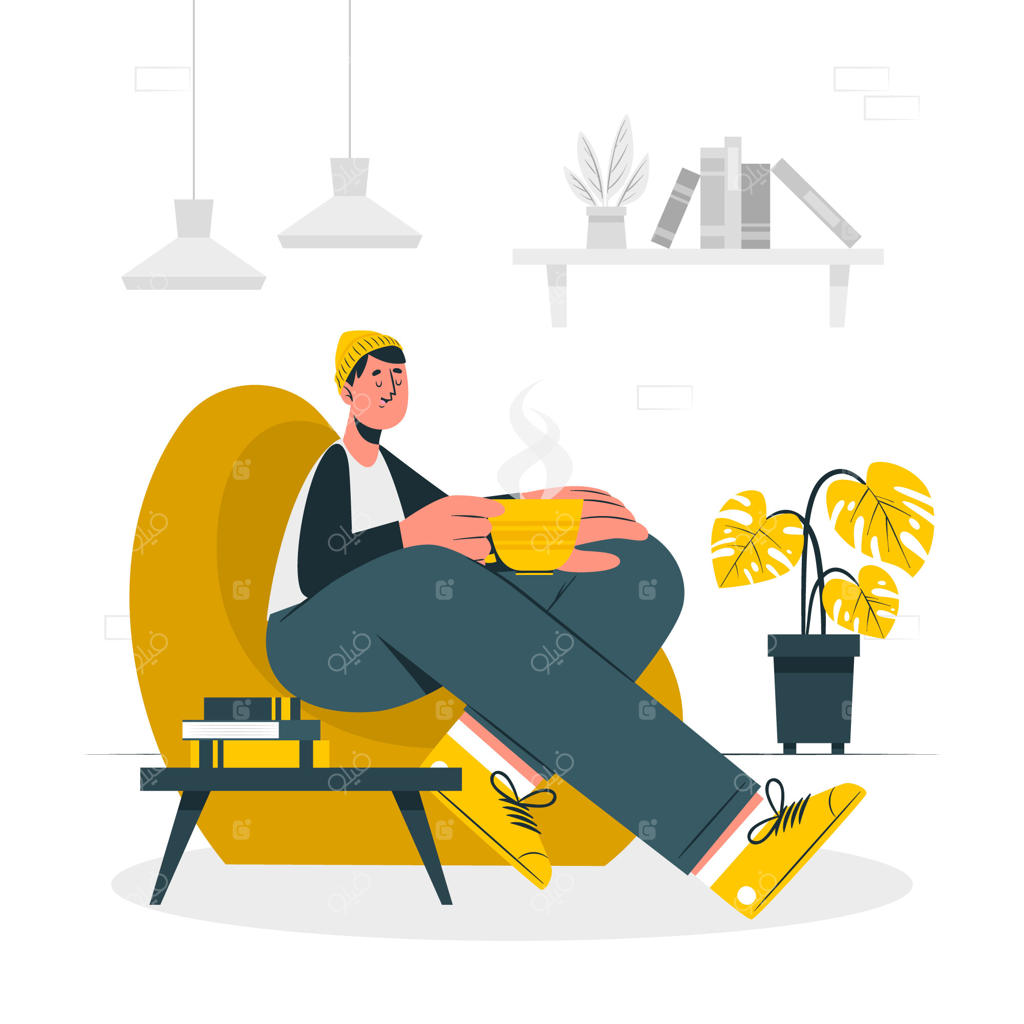 تصویر مفهومی گرفتن قهوه