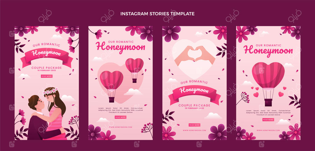 داستان‌های اینستاگرامی ماه‌عسل رویایی