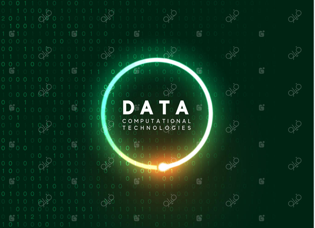 اینفوگرافیک فناوری هولوگرافیک؛ تجسم داده‌های کلان؛ تصویرسازی وکتوری