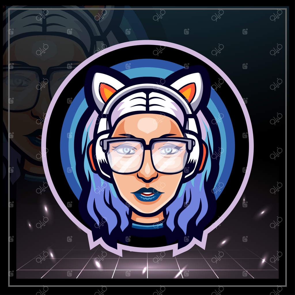 طراحی لوگوی ورزشی دی‌جی با هد ماسکوت