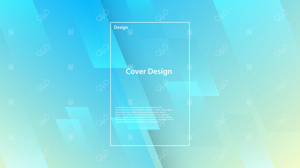 پس‌زمینه آبی انتزاعی با مربع‌ها - تصویر وکتور