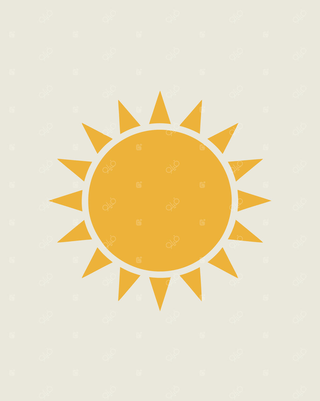 تصویرسازی خورشید طلایی