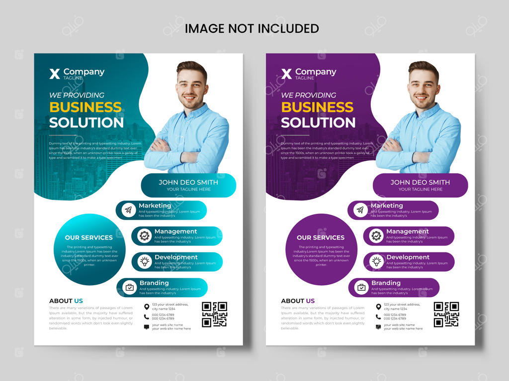 قالب بروشور مدرن کسب‌وکار برای آژانس بازاریابی خلاقانه