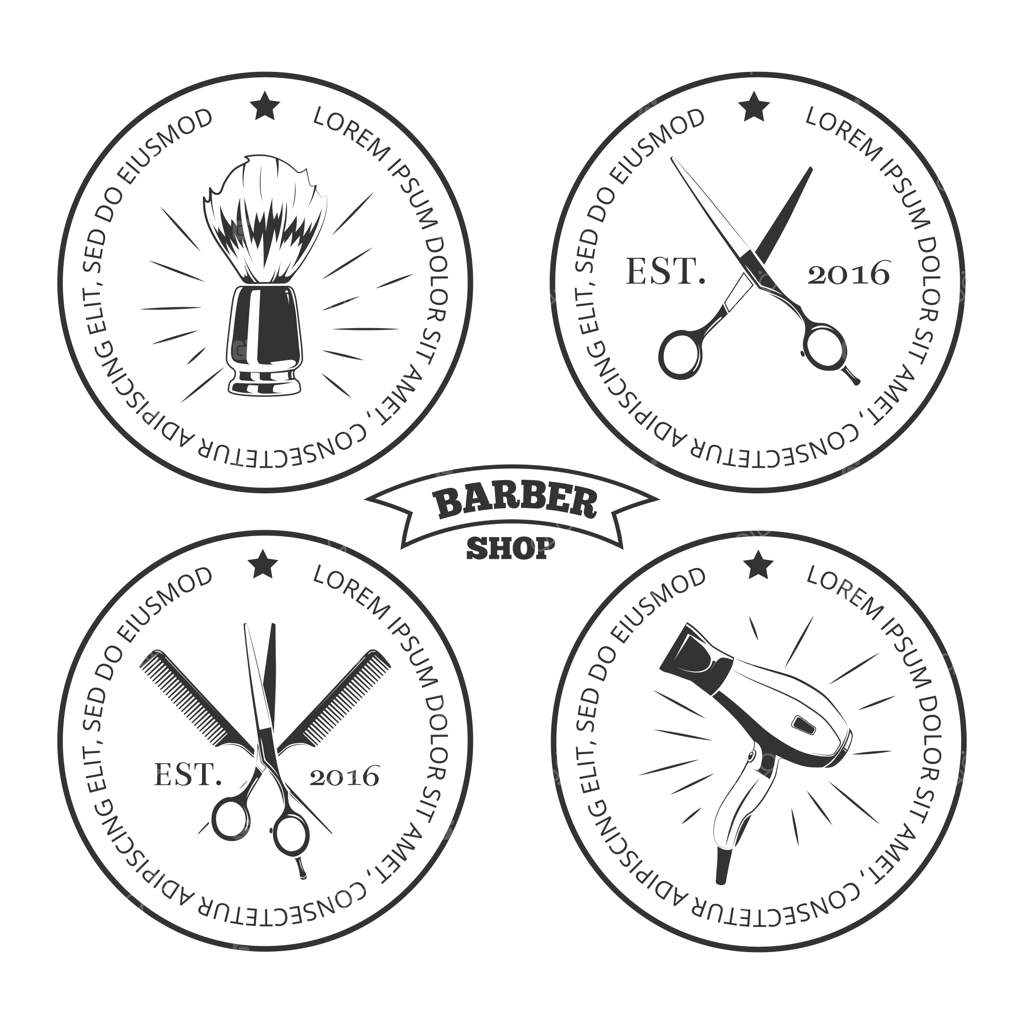 برچسب‌های آرایشگاه به‌صورت مجزا