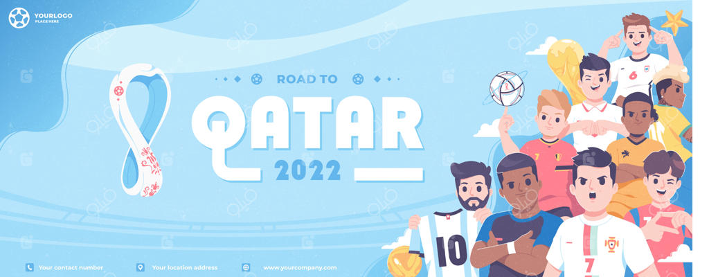 طراحی قالب بنر جام جهانی 2022 قطر