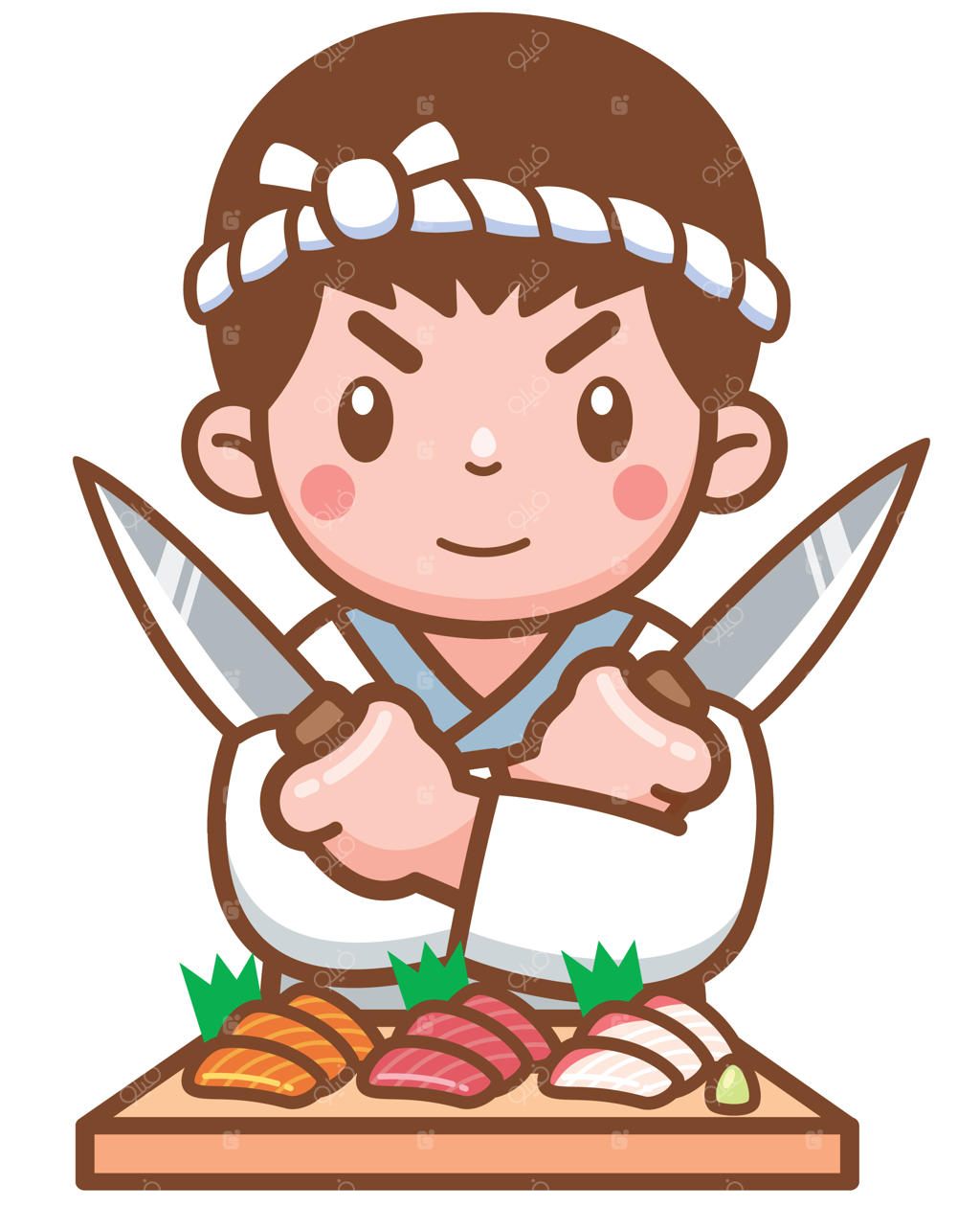 آشپز ژاپنی کارتونی