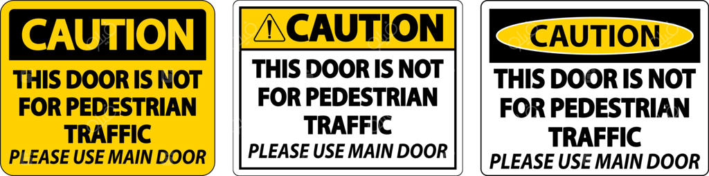 تابلوی هشدار: ورود عابران پیاده ممنوع (زمینه سفید)