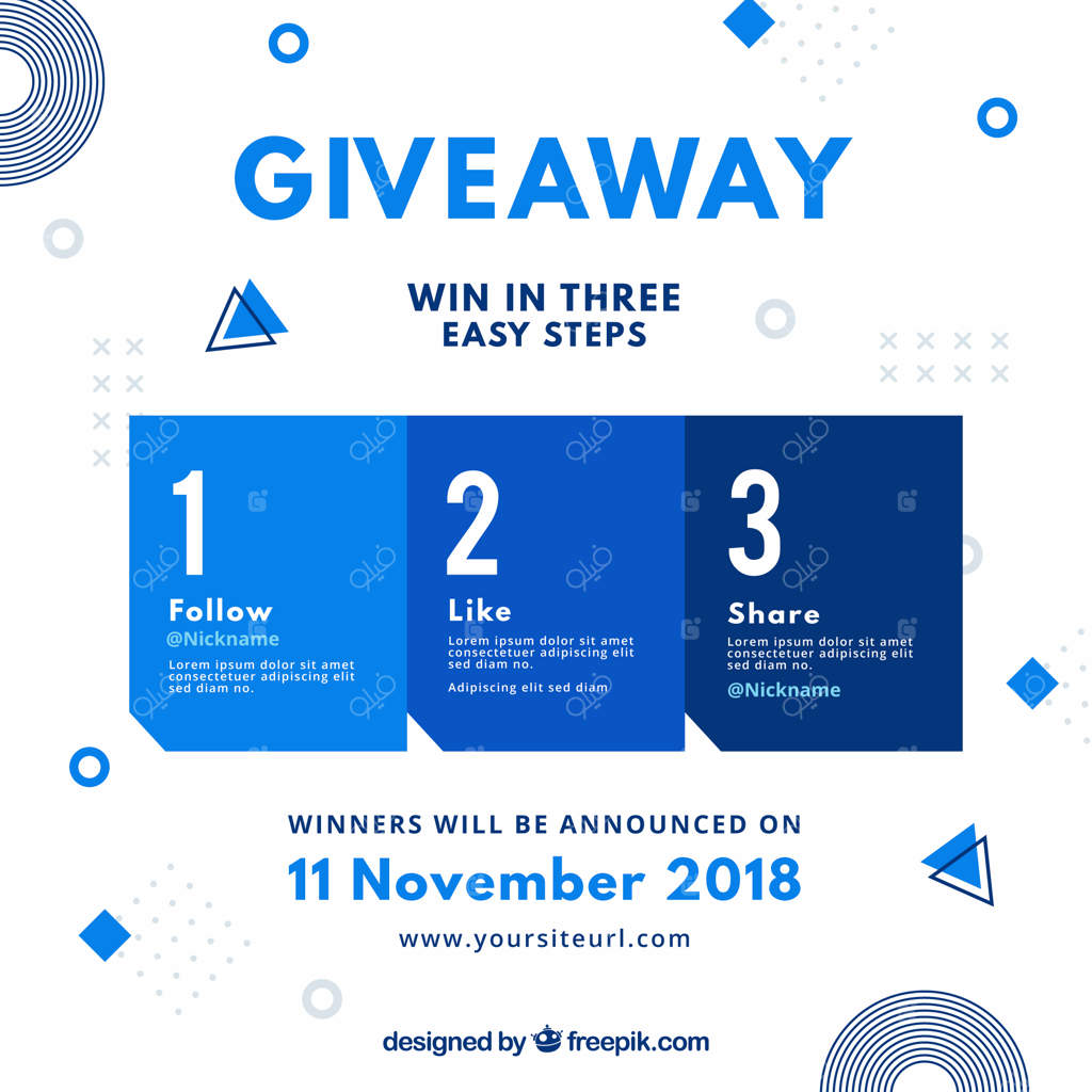 مراحل مسابقه در شبکه‌های اجتماعی با طراحی تخت