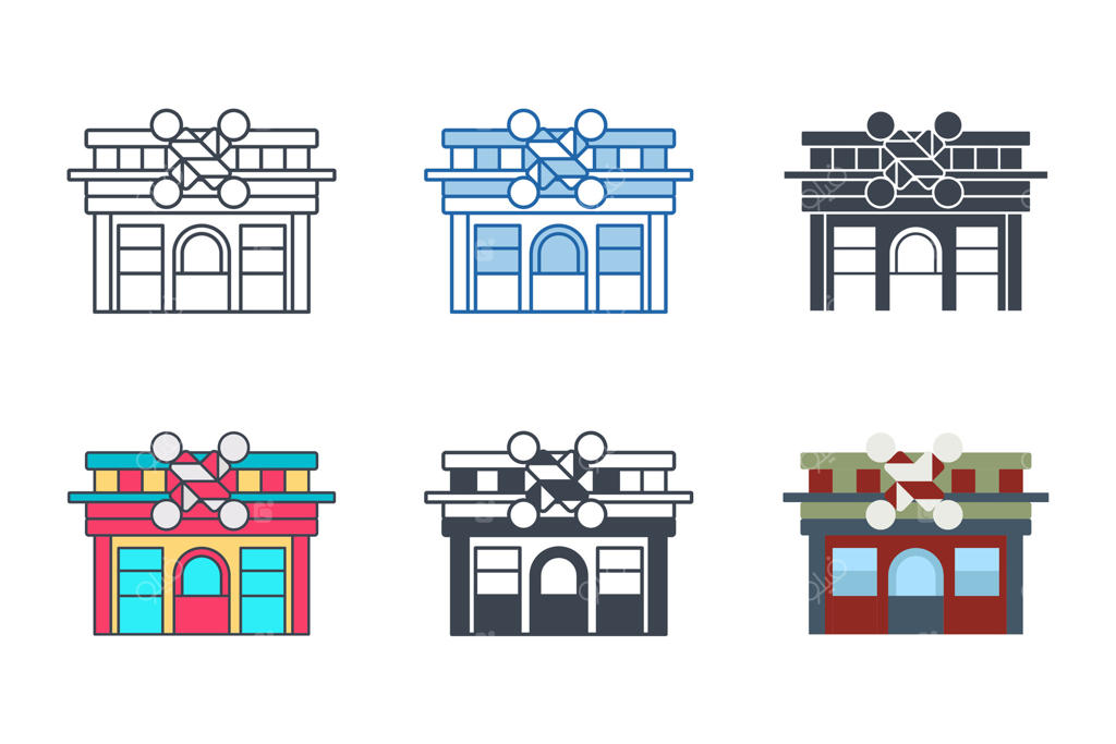 پترن نماد آرایشگاه برای طراحی گرافیک و لوگوی وب سایت مجموعه وکتور