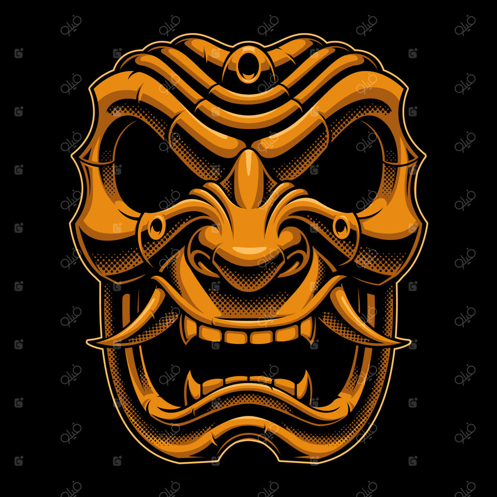 نقاب جنگجوی سامورایی