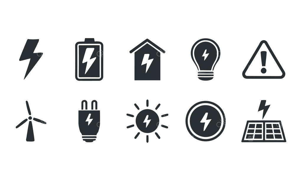 مجموعه نمادهای انرژی و قدرت