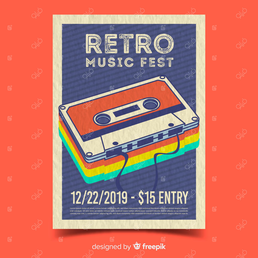 قالب پوستر موسیقی کلاسیک