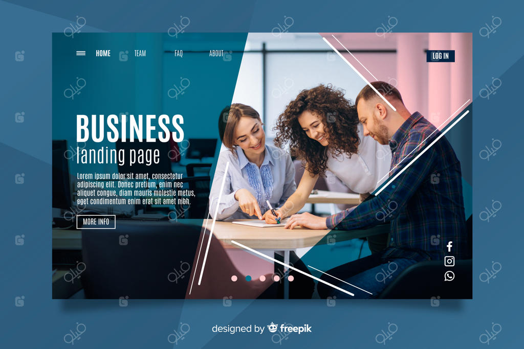 صفحه فرود همکاری در کسب و کار