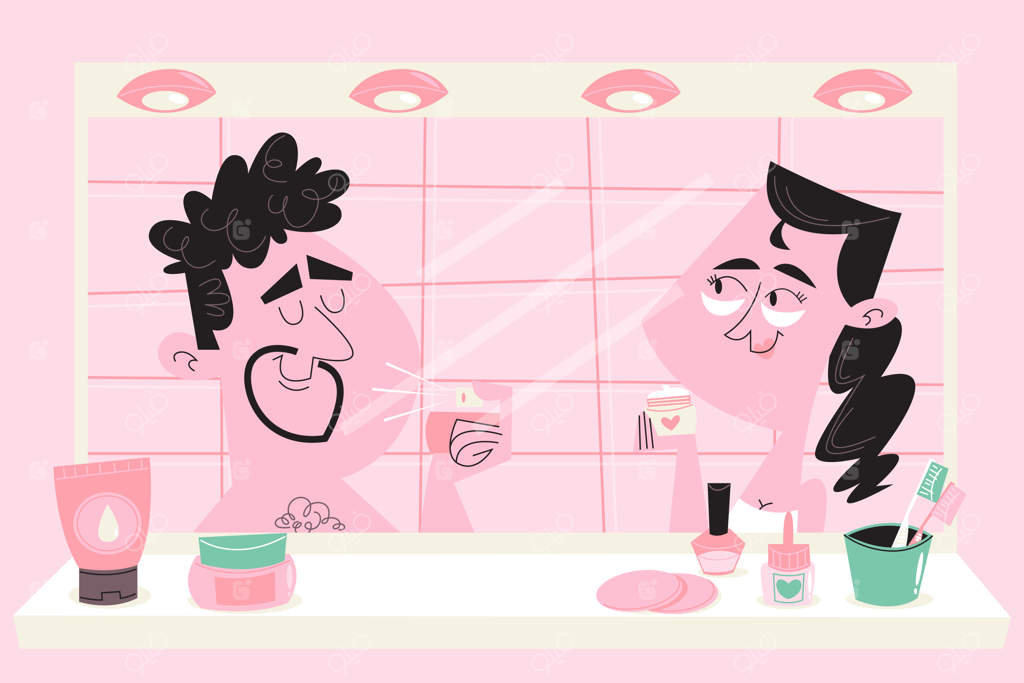 تصویری ساده از روتین مراقبت از پوست