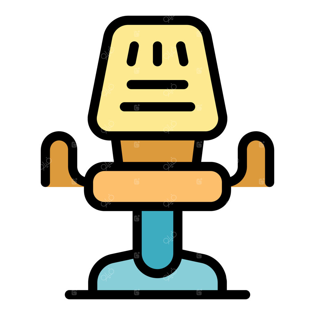 صندلی آرایشگری مدرن در کف سالن قرار دارد