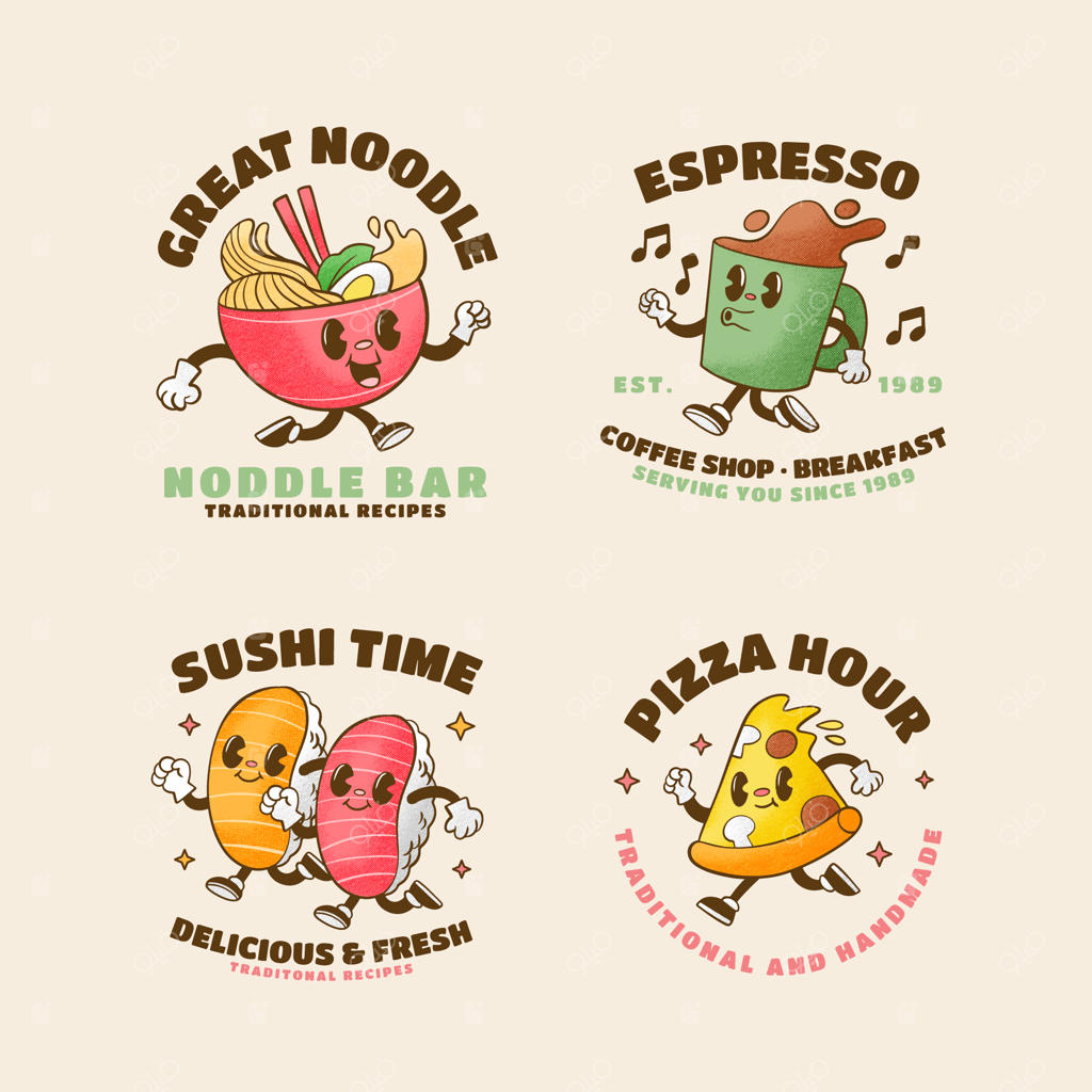 مجموعه لوگوهای دست‌ساز وینتیج