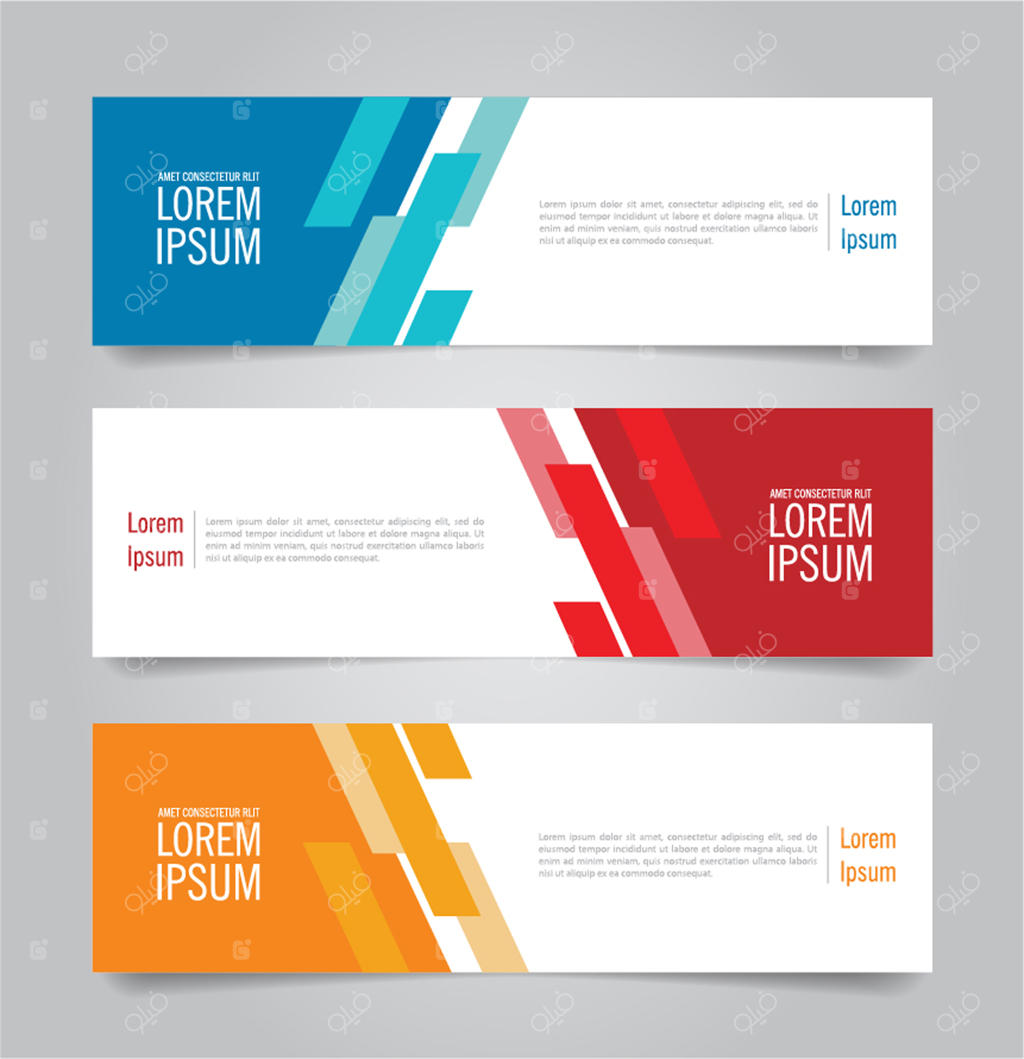 قالب بنر مدرن و رنگارنگ